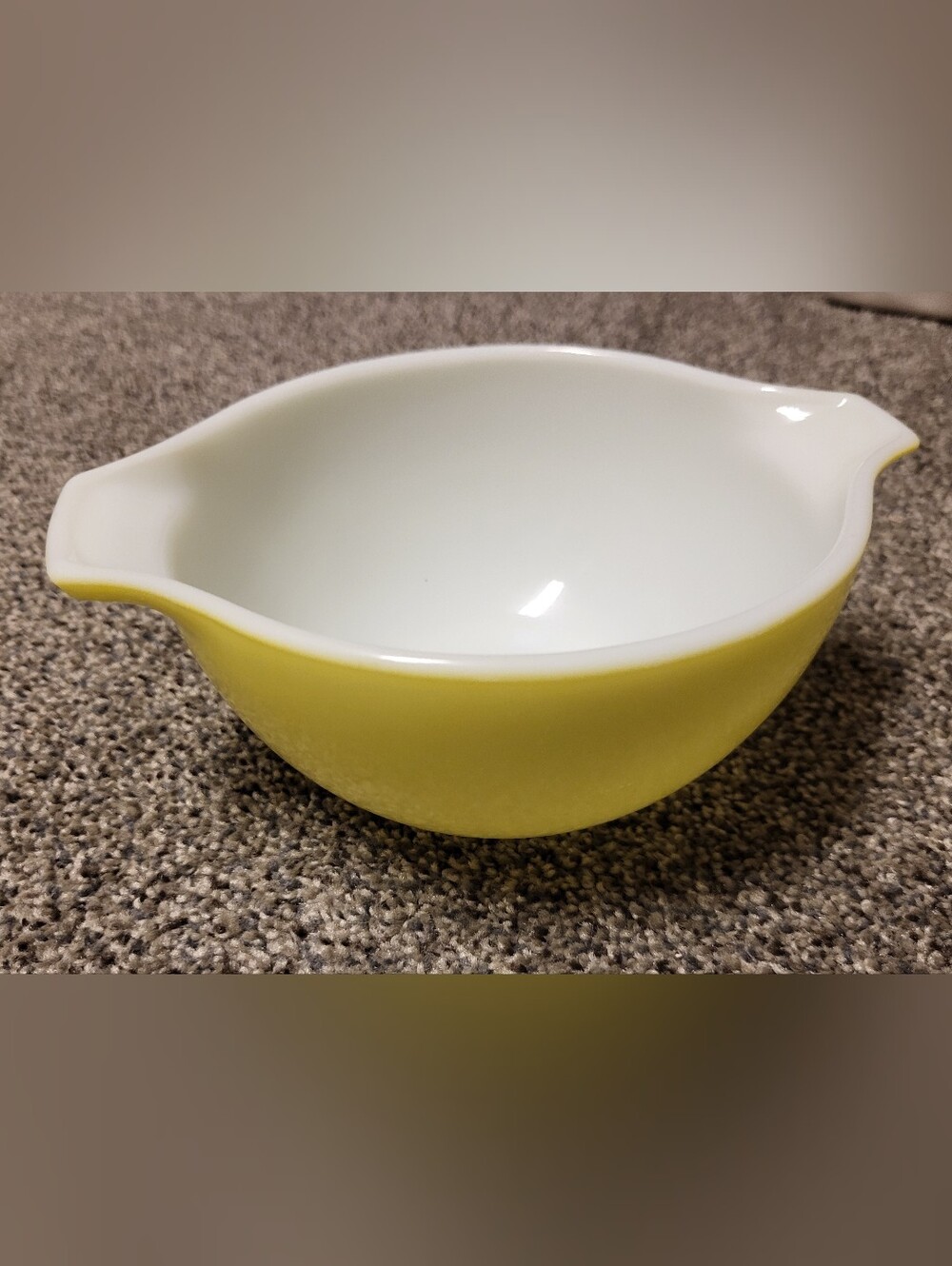 Vintage Pyrex Primary Color Yellow Cinderella Mixing Bowl